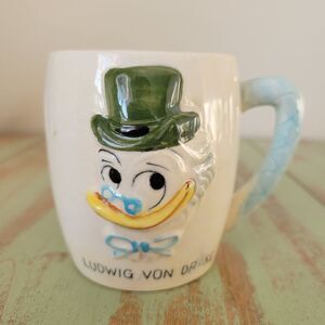 Disney Ludwig Von Drake Mug with Green and Blue Accents